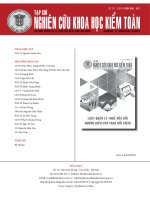 Tạp chí Nghiên cứu Khoa học Kiểm toán: Số 137/2019