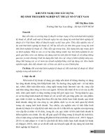 Khuyến nghị cho xây dựng hệ sinh thái khởi nghiệp kỹ thuật số ở Việt Nam