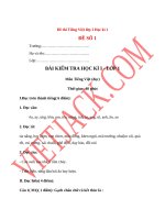 Bộ tài liệu Top 10 Đề kiểm tra Tiếng Việt lớp 1 Học kì 1  Học kì 2 chọn lọc, có đáp án giúp các em ôn luyện và đạt điểm cao trong các bài thi môn Tiếng Việt lớp 1