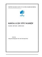 Hoàn thiện công tác kiểm toán vốn bằng tiền trong kiểm toán báo cáo tài chính tại công ty trách nhiệm hữu hạn sản xuất long dương do công ty trách nhiệm hữu hạn nexia STT 