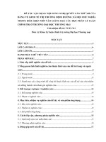 (Luận văn thạc sĩ) vận dụng nội dung nghị quyết lần thứ xii của đảng về kinh tế thị trường định hướng xã hội chủ nghĩa trong điều kiện mới vào giảng dạy các học phần lý luận chính trị
