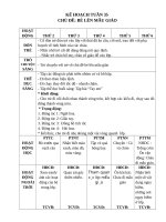 CHỦ đề bé lên mẫu GIÁO 