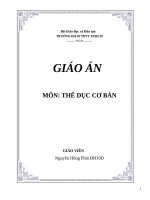 Giáo án thể dục thể thao