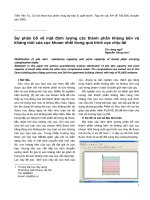 Sự phân bố về mặt định lượng các thành phần kháng bên và kháng mũi của cọc khoan nhồi trong quá trình cọc chịu tải