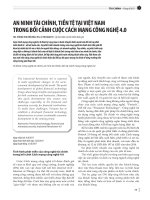 An ninh tài chính, tiền tệ tại Việt Nam trong bối cảnh cuộc cách mạng công nghệ 4.0