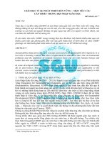 Giáo dục vì sự phát triển bền vững – một yêu cầu cấp thiết trong hội nhập giáo dục