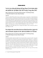 Vai trò của nồng độ kháng thể IgG tổng số trên bệnh nhân nhi nhiễm HIV tại Bệnh viện Nhi Trung Ương năm 2012