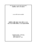 Hướng dẫn học sinh lớp 11 làm bài toán đếm bằng cách lập sơ đồ