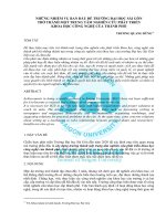 Những nhiệm vụ ban đầu để trường Đại học Sài Gòn trở thành một trung tâm nghiên cứu phát triển khoa học công nghệ của thành phố