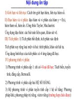 Bài giảng Giải tích 1: Chương ôn tập - ĐH Bách Khoa Tp.HCM