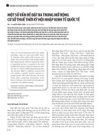 Một số vấn đề đặt ra trong mở rộng cơ sở thuế thời kỳ hội nhập kinh tế quốc tế