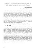 Một số giải pháp đột phá về đổi mới tư duy để phát triển kinh tế - xã hội của Việt Nam đến năm 2030