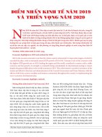 Điểm nhấn kinh tế năm 2019 và triển vọng năm 2020