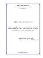 (Luận văn thạc sĩ) phương pháp học tiếng anh học qua dự án (project based learning) để tăng cường hiệu quả tự học tiếng anh cho sinh viên đại học thương mại