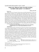 Đánh giá tiêm an toàn của điều dưỡng tại Bệnh viện Quân y 121 năm 2017