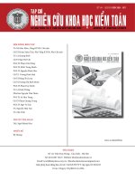 Tạp chí Nghiên cứu Khoa học Kiểm toán: Số 144/2019