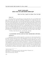 Ruột thừa đôi báo cáo ca lâm sàng hiếm gặp