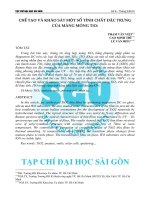 Chế tạo và khảo sát một số tính chất đặc trưng của màng mỏng TiO2