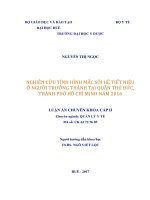 Luận án chuyên khoa cấp II: Nghiên cứu tình hình mắc sỏi hệ tiết niệu ở người trưởng thành tại quận Thủ Đức, thành phố Hồ Chí Minh năm 2016