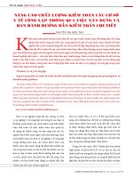 Nâng cao chất lượng kiểm toán các cơ sở y tế công lập thông qua việc xây dựng và ban hành hướng dẫn kiểm toán chi tiết