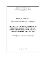 (Luận văn thạc sĩ) phương pháp sử dụng video trong việc nâng cao kỹ năng thuyết trình cho sinh viên năm thứ hai, trường đại học thương mại