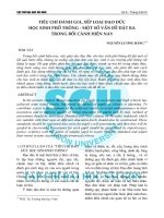 Tiêu chí đánh giá, xếp loại đạo đức học sinh phổ thông - một số vấn đề đặt ra trong bối cảnh hiện nay