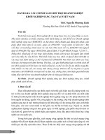 Đánh giá các chính sách hỗ trợ doanh nghiệp khởi nghiệp sáng tạo tại Việt Nam