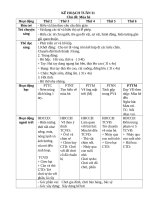 giáo án khối mẫu giáo bé chủ đề mùa hè 