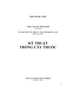 Hướng dẫn trồng cây thuốc: Phần 1