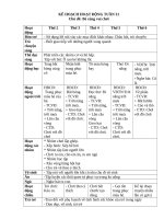 Tuần 31 bé CÙNG VUI CHƠI 