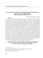 Khảo sát sự hài lòng của người bệnh khám và điều trị tại khoa vật lý trị liệu–phục hồi chức năng Bệnh viện Quân y 7A