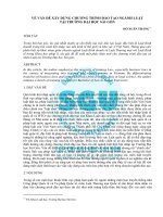 Về vấn đề xây dựng chương trình đào tạo ngành Luật tại trường Đại học Sài Gòn