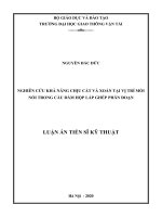 Nghiên cứu khả năng chịu cắt và xoắn tại vị trí mối nối trong cầu dầm hộp lắp ghép phân đoạn tt 