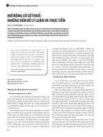 Mở rộng cơ sở thuế: Những vấn đề lý luận và thực tiễn