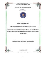 nghiên cứu đánh giá tính trọng yếu và rủi ro kiểm toán nhằm nâng cao chất lượng kiểm toán báo cáo tài chính tại việt nam 