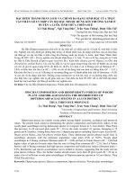 Đặc điểm thành phần loài và chỉ số đa dạng sinh học của thực vật thân gỗ ưu hợp cây họ dầu thuộc rừng kín thường xanh ở huyện A Lưới, tỉnh Thừa Thiên Huế