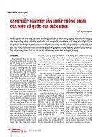 Cách tiếp cận nền sản xuất thông minh của một số quốc gia điển hình