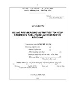 skkn using pre reading activities to help students feel more interested in reading 