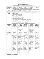 giáo án khối mầm non nhỡ CHỦ đề ĐỘNG vật SỐNG TRONG RỪNG 