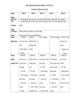 TUẦN 32 các HOẠT ĐỘNG TRONG mùa hè chưa in 