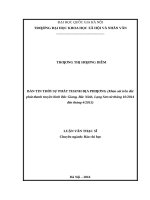 Bản tin thời sự phát thanh địa phương (khảo sát trên đài phát thanh truyền hình bắc giang, bắc ninh, lạng sơn từ tháng 10 2014 đến tháng 4 2015)   