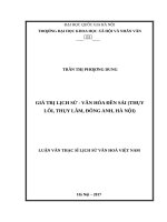 Giá trị lịch sử   văn hóa đền sái (thụy lôi, thụy lâm, đông anh, hà nội)   