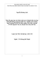 Nhu cầu giáo dục sức khỏe sinh sản vị thành niên của học sinh phổ thông trung học hiện nay  nghiên cứu trường hợp trường PTTH yên hòa, quận cầu giấy, 