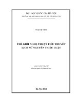 Thế giới nghệ thuật tiểu thuyết lịch sử nguyễn triệu luật 