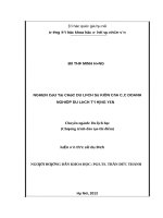 Nghiên cứu tổ chức du lịch sự kiện của các doanh nghiệp du lịch tại hưng yên   học  