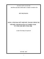 Đảng lãnh đạo kết hợp đấu tranh chính trị với đấu tranh quân sự ở miền nam từ năm 1961 đến năm 1968 