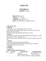 Giáo án Mầm non - Hoạt động góc: Gia đình