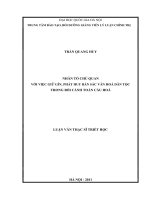 Nhân tố chủ quan với việc giữ gìn, phát huy bản sắc văn hóa dân tộc, trong bối cảnh toàn cầu hóa 