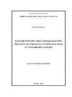 Đảng bộ tỉnh phú thọ lãnh đạo bảo tồn, phát huy giá trị di sản văn hóa hát xoan từ năm 2000 đến năm 2011  001 