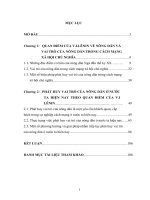 Quan điểm của v i  lênin về vai trò của nông dân trong cách mạng xã hội chủ nghĩa và việc phát huy vai trò nông dân ở nước ta hiện nay   